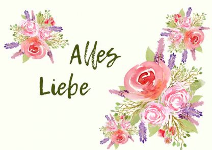 POSTKARTEN-SET 3 "Aquarell-Grüße" 9 Stück – Bild 13