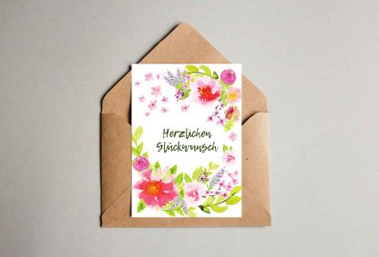 POSTKARTEN-SET 3 "Aquarell-Grüße" 9 Stück – Bild 6