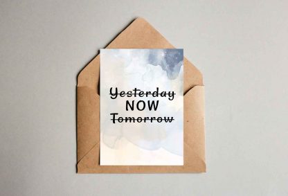 Postkarte - Yesterday-Now-Tomorrow