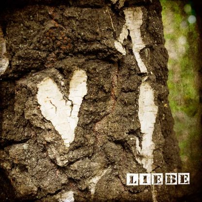 "Liebe" Vintage-Bildbearbeitung auf MDF-Holzplatte