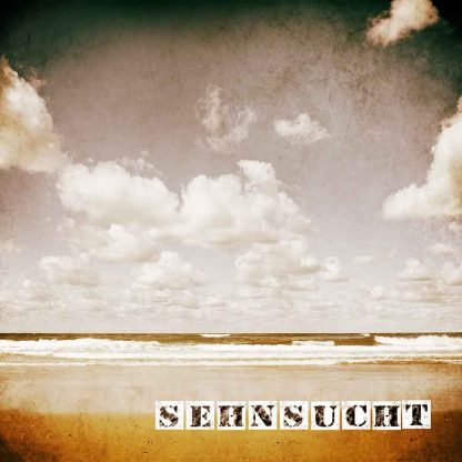 "Sehnsucht" Vintage-Bildbearbeitung auf MDF-Holzplatte