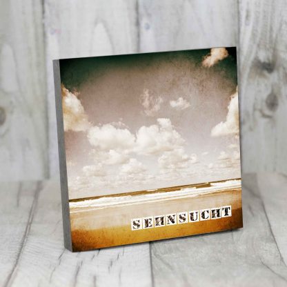 "Sehnsucht" Vintage-Bildbearbeitung auf MDF-Holzplatte – Bild 2