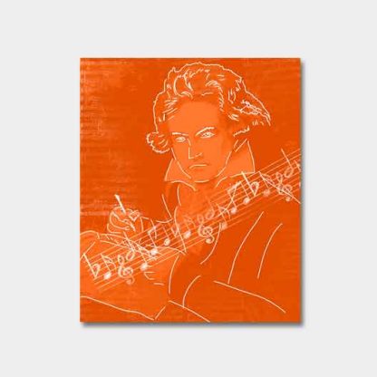 Beethoven - Postkarte "Strichzeichung" – Bild 2