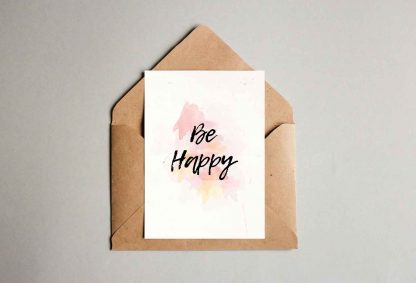 Postkarte - "Be Happy"
