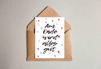 Postkarte - "Am Ende wird alles gut"