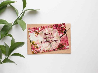 Postkarte - "Heute ist mein Lieblingstag"