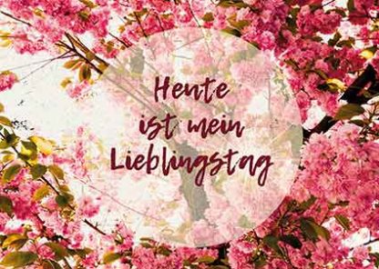 Postkarte - "Heute ist mein Lieblingstag" – Bild 2