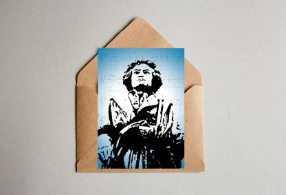 Beethoven - Postkarte "Beethoven auf Münsterplatz"