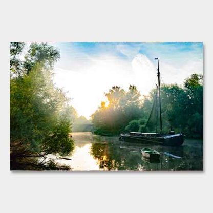 Siegaue, Fischereimuseum, Sonnenaufgang