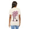 Unisex T-Shirt mit Kirschblüten Design – Jupitersäule Bonn Crewneck T-shirt | Bella + Canvas 3001 | Vorder-und Rückseite bedruckt mit gleichem Motiv – Bild 6