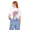 Unisex T-Shirt mit Kirschblüten Design – Jupitersäule Bonn Crewneck T-shirt | Bella + Canvas 3001 | Vorder-und Rückseite bedruckt mit gleichem Motiv – Bild 5