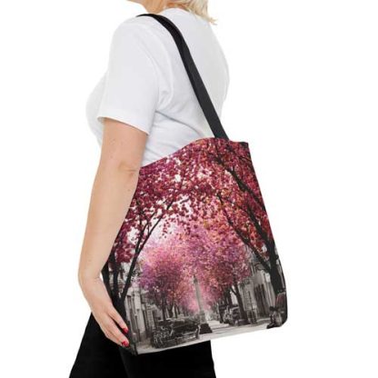 Tote Bag - Kirschblütenstrasse Bonn - Beidseitig bedruckte Umhängetasche – Bild 3