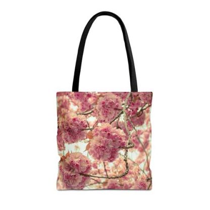 Tote Bag - Kirschblüte Bonn - Puschel - Beidseitig bedruckte Umhängetasche mit Henkel – Bild 4