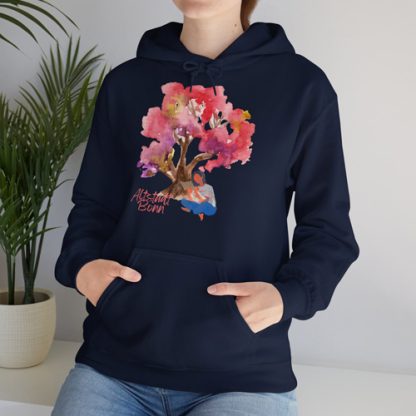 Altstadt Bonn Aquarell Regenbogen Baum Hoodie Unisex Sweatshirt for Comfortable Sweatshirt Gildan 18500 – Bild 7