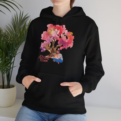 Altstadt Bonn Aquarell Regenbogen Baum Hoodie Unisex Sweatshirt for Comfortable Sweatshirt Gildan 18500 – Bild 9