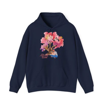 Altstadt Bonn Aquarell Regenbogen Baum Hoodie Unisex Sweatshirt for Comfortable Sweatshirt Gildan 18500 – Bild 8