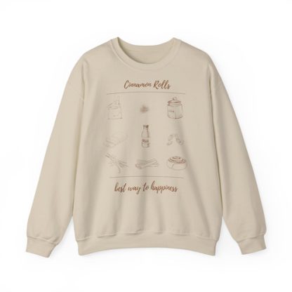 Cinnamon Rolls - Design - classic Unisex Crewneck Sweatshirt - Gildan 18000 - fine line asthetic graphic - for baking lover – Bild 6