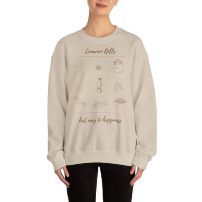Cinnamon Rolls - Design - classic Unisex Crewneck Sweatshirt - Gildan 18000 - fine line asthetic graphic - for baking lover – Bild 8