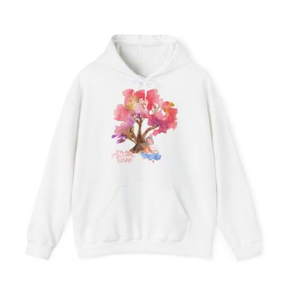 Altstadt Bonn Aquarell Regenbogen Baum Hoodie Unisex Sweatshirt for Comfortable Sweatshirt Gildan 18500 – Bild 3